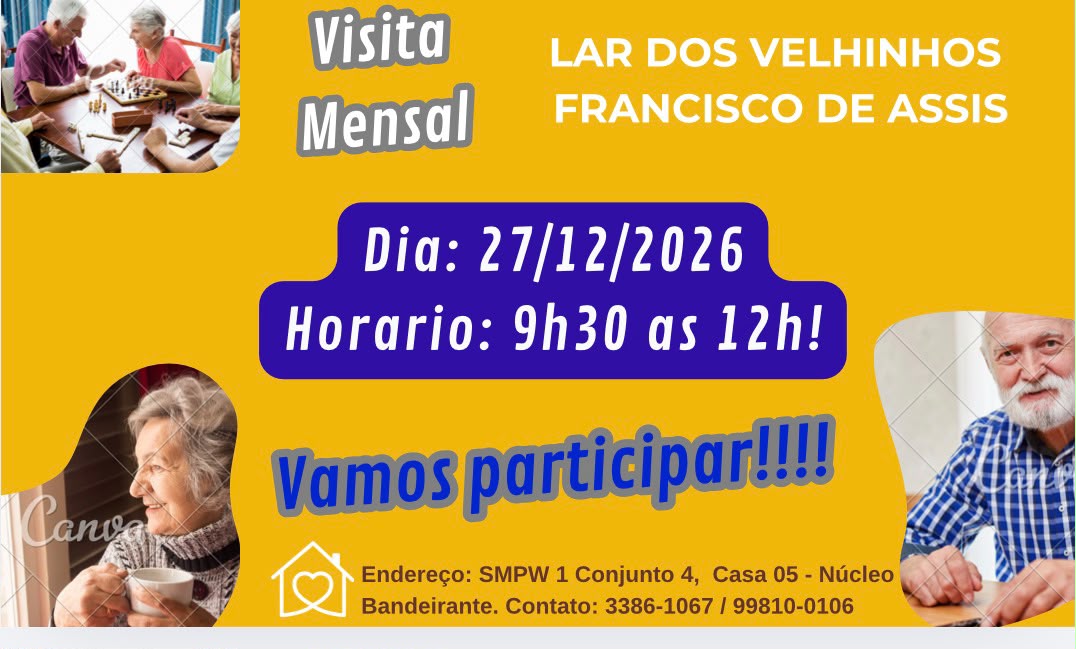 Lar dos Velhinhos Francisco de Assis - 27/12/2026